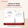 Peace of Mind Kids Care Binder