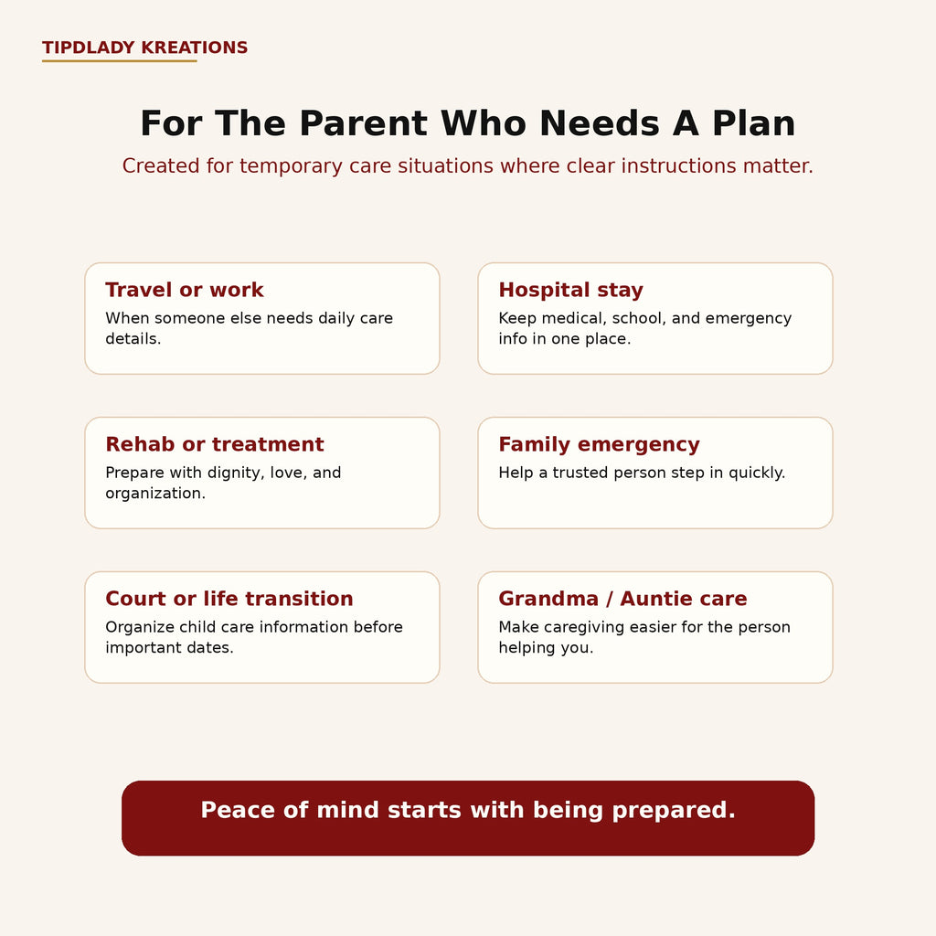 Peace of Mind Kids Care Binder