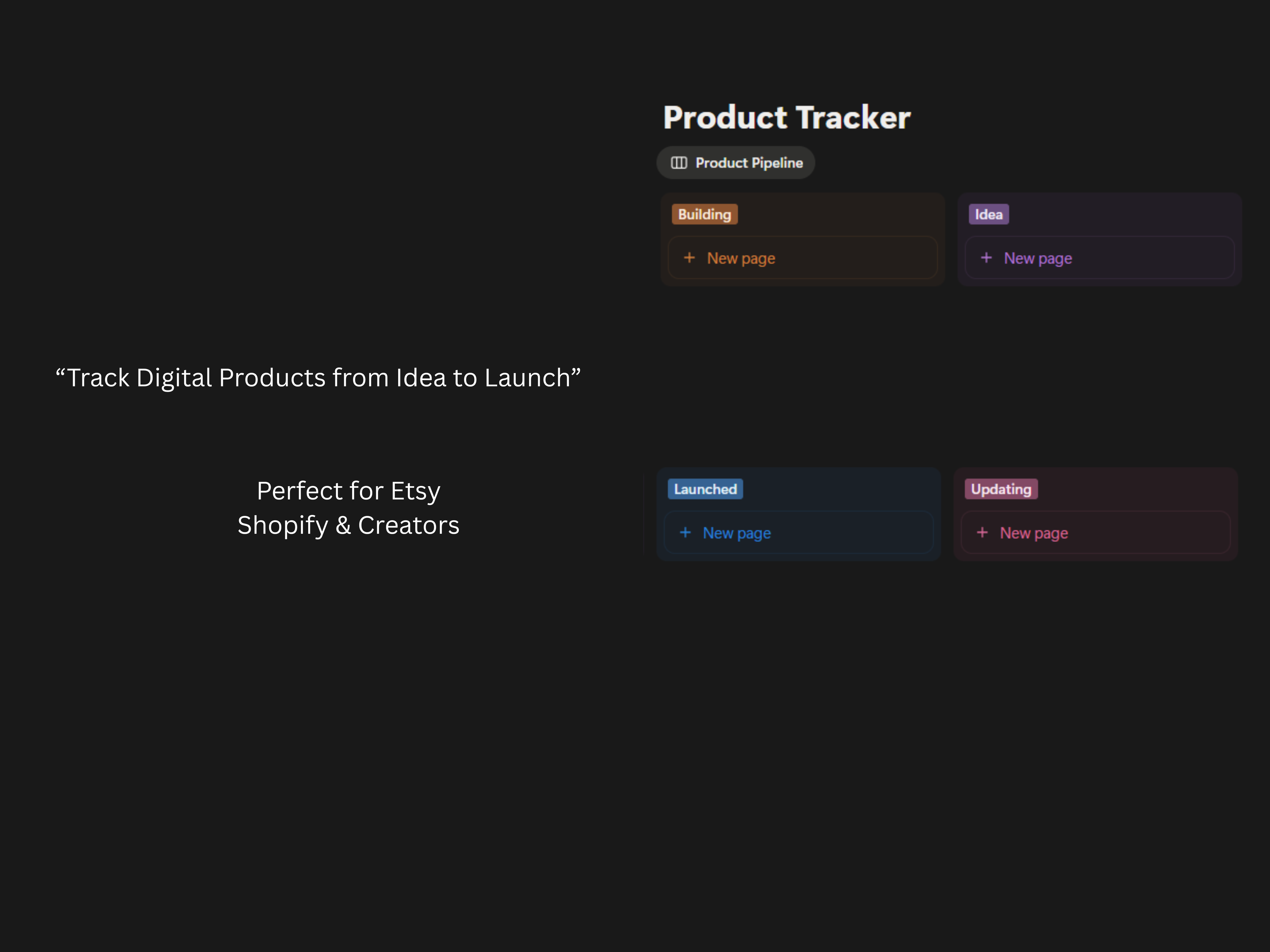 All-in-One Creator Notion Dashboard | Content Planner, Product Tracker, Finance & Systems Hub
