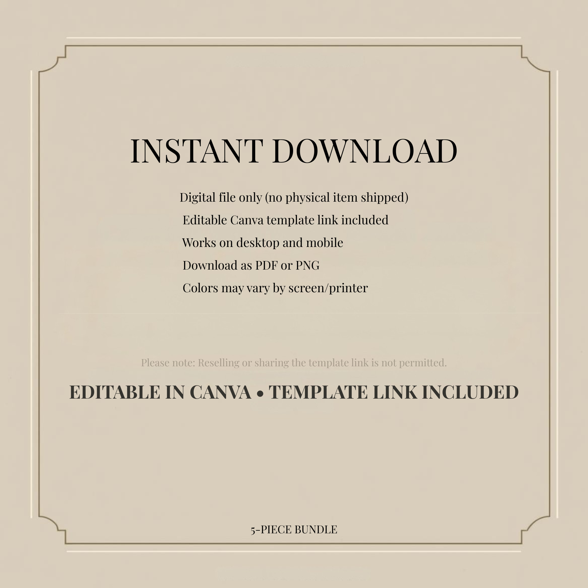 Lash Price List Canva Template Bundle (Minimal Beige Nude)