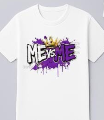 Purple Royalty Hoodie: Gold Crown Design - ME vs ME Legacy 1