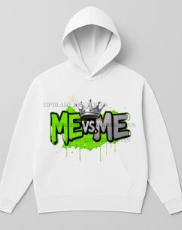 Green 'ME vs ME' Hat, Hoodie, or Tee: Growth Mindset Apparel