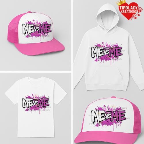 Pink Crown Empowerment Shirt & Trucker Hat Set: Motivational Apparel