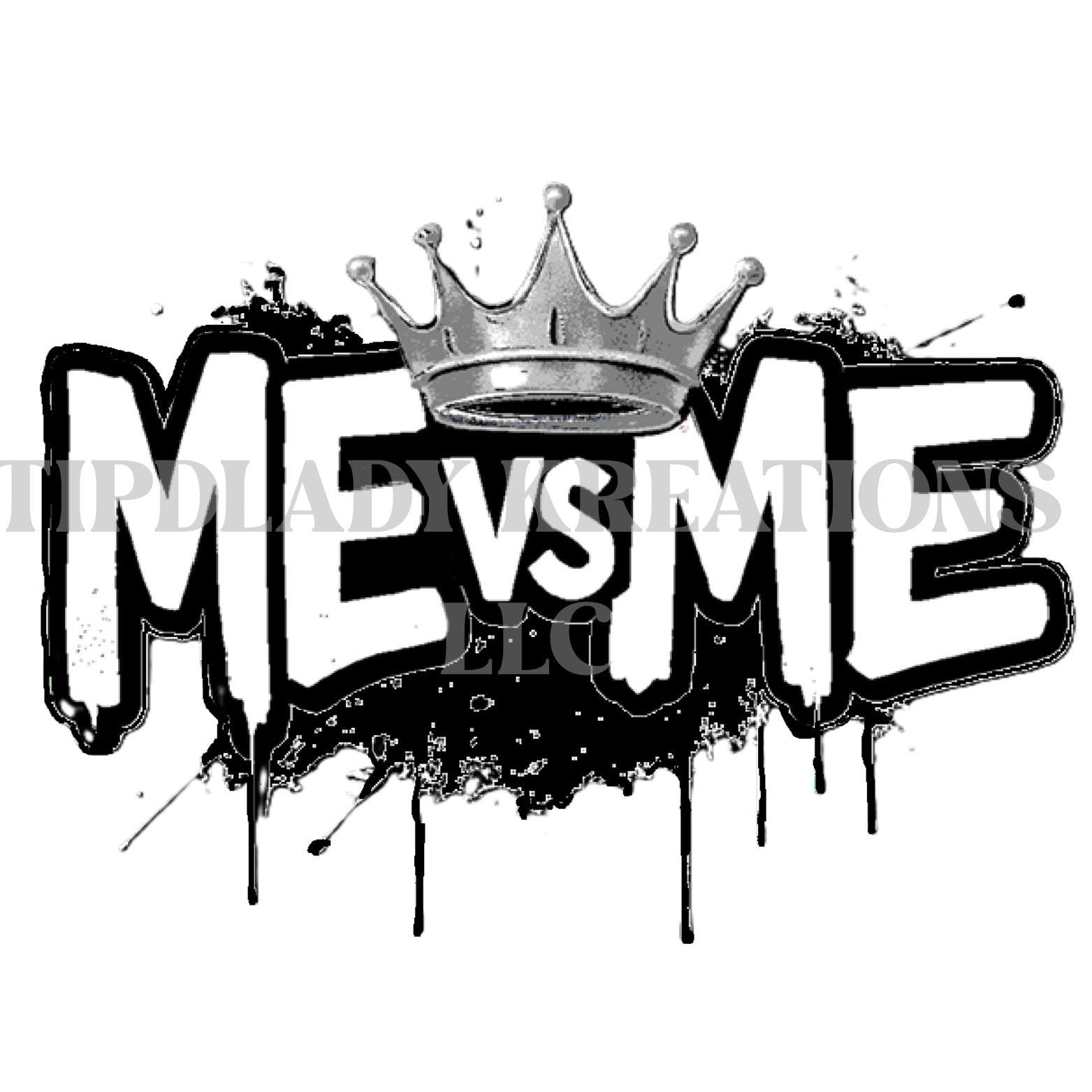 ME vs ME Black Platinum Edition: Motivational Hat, Hoodie or Tee