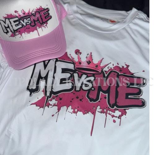 Pink Crown Empowerment Shirt & Trucker Hat Set: Motivational Apparel