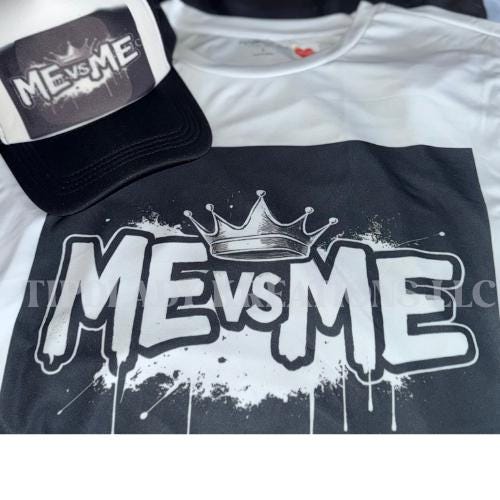 Distressed ME vs ME Hat, Hoodie or Tee: Raw Grit Edition
