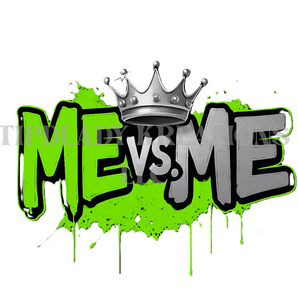 Green 'ME vs ME' Hat, Hoodie, or Tee: Growth Mindset Apparel