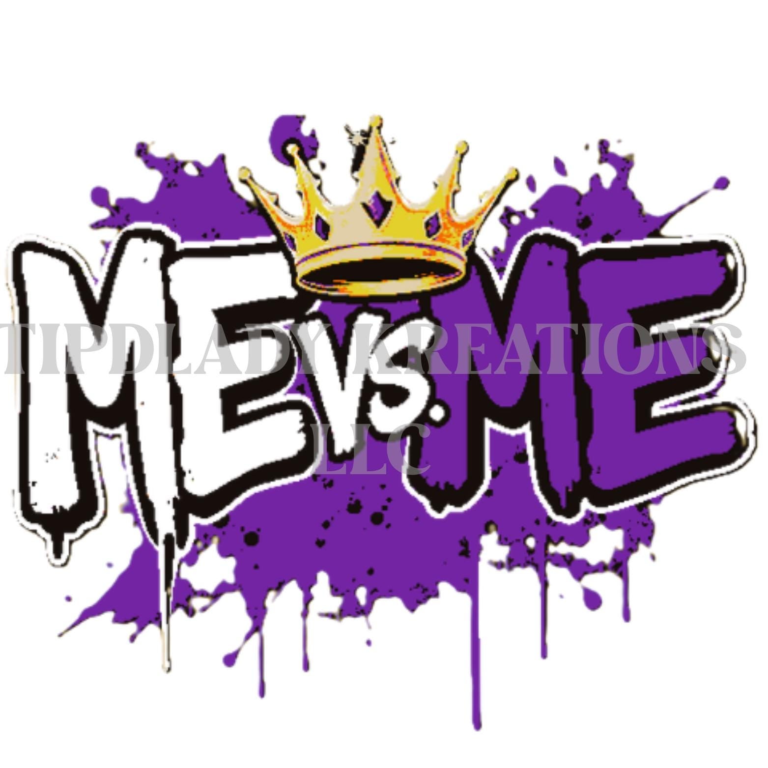 Purple Royalty Hoodie: Gold Crown Design - ME vs ME Legacy 1
