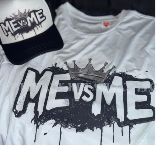 ME vs ME Black Platinum Edition: Motivational Hat, Hoodie or Tee