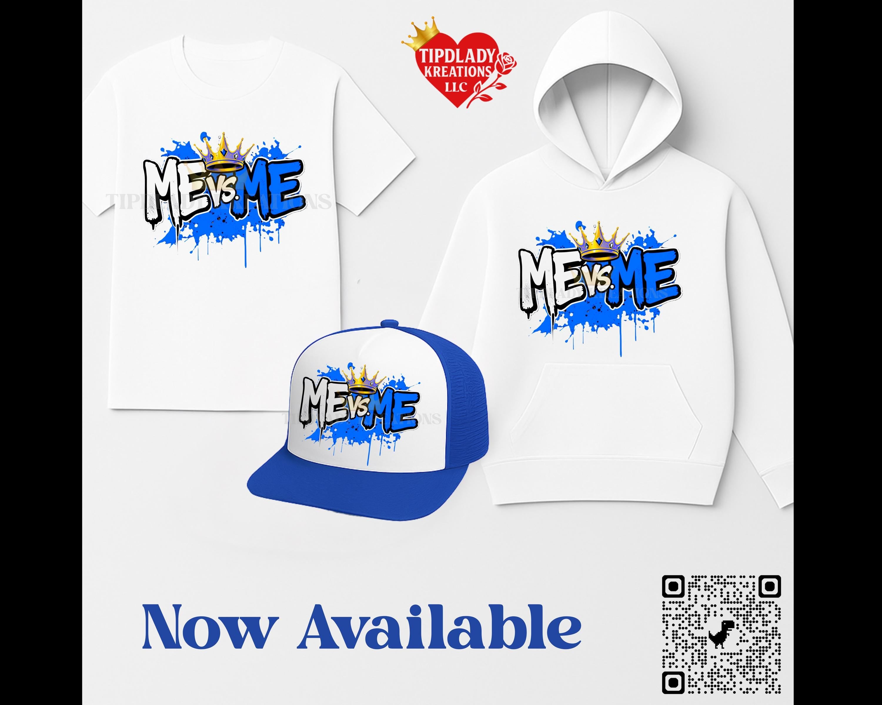 Royal Blue Crown Streetwear: Motivational Hat, Tee, Hoodie