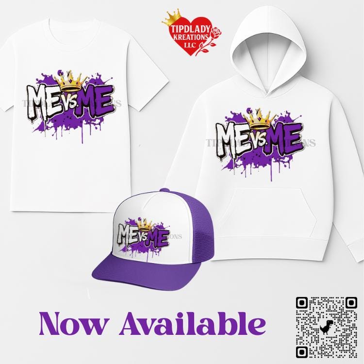 Purple Royalty Hoodie: Gold Crown Design - ME vs ME Legacy 1