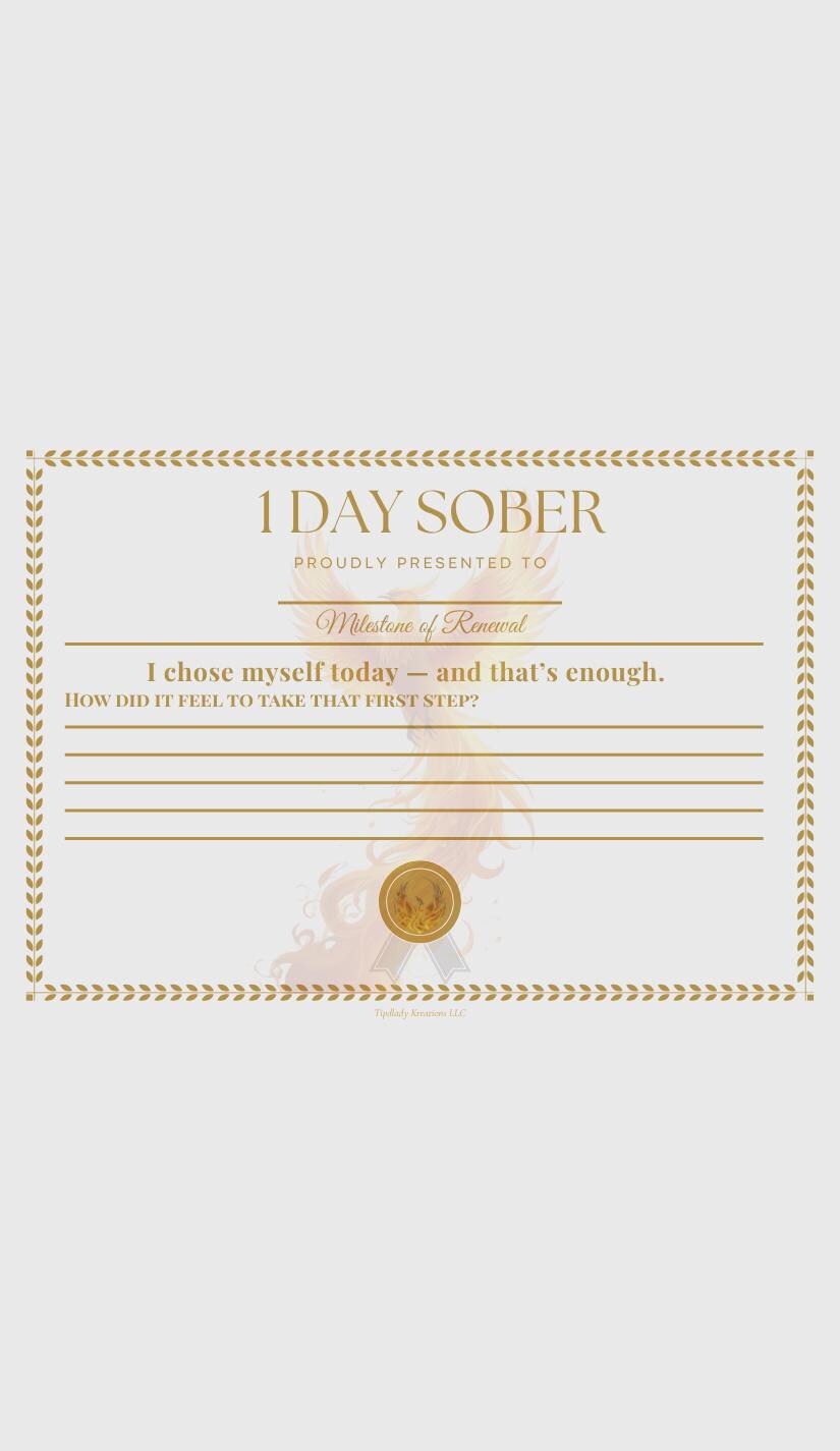 Phoenix Rising Recovery Journal | Sobriety Milestone Planner | Addiction Healing Workbook | Self Growth Affirmation Journal